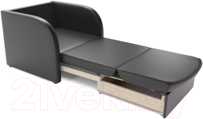 Кресло-кровать Mebel-Ars Малютка (экокожа черный)