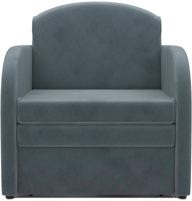 Кресло-кровать Mebel-Ars Малютка (велюр серо-синий HB-178 26)