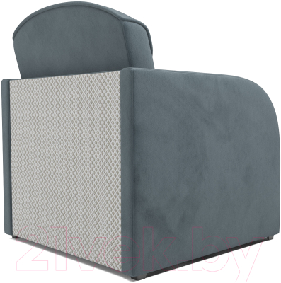 Кресло-кровать Mebel-Ars Малютка (велюр серо-синий HB-178 26)