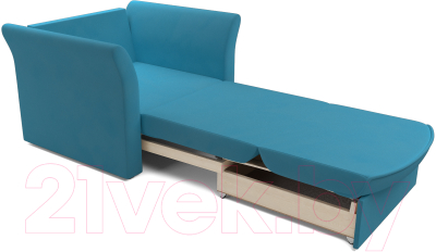 Кресло-кровать Mebel-Ars Малютка №2 (рогожка синий)