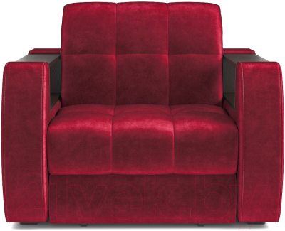 Кресло-кровать Mebel-Ars Барон №3 (бархат красный Star Velvet 3 Dark Red)