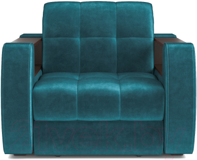 Кресло-кровать Mebel-Ars Барон №3 (бархат сине-зеленый Star Velvet 43 Black Green)