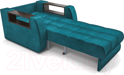 Кресло-кровать Mebel-Ars Барон №3 (бархат сине-зеленый Star Velvet 43 Black Green)