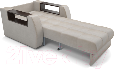 Кресло-кровать Mebel-Ars Барон №3 (бархат бежевый Star Velvet 6 Light Beige)