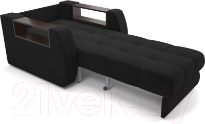 Кресло-кровать Mebel-Ars Барон №3 (велюр черный HB-178 17)
