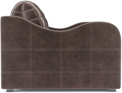 Кресло-кровать Mebel-Ars Барон №4 (бархат серо-шоколадный Star Velvet 60 Coffee)