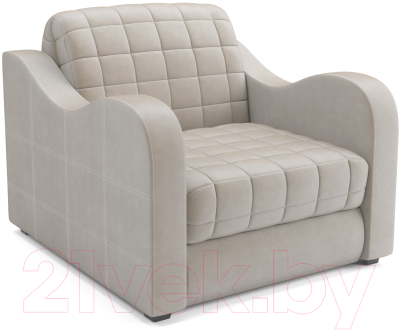 Кресло-кровать Mebel-Ars Барон №4 (бархат бежевый Star Velvet 6 Light Beige) - фото