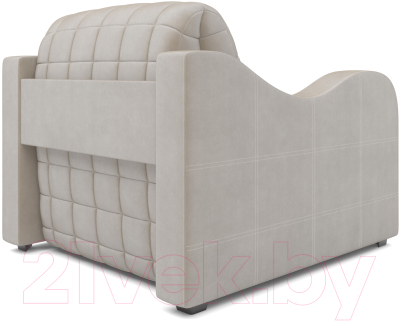 Кресло-кровать Mebel-Ars Барон №4 (бархат бежевый Star Velvet 6 Light Beige)