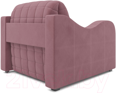 Кресло-кровать Mebel-Ars Барон №4 (велюр пудра НВ-178 18)