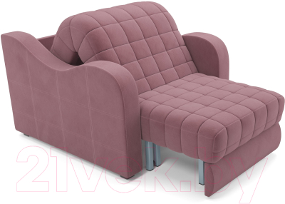 Кресло-кровать Mebel-Ars Барон №4 (велюр пудра НВ-178 18)
