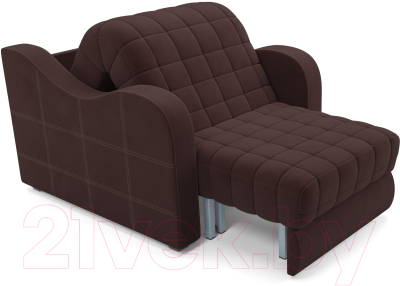 Кресло-кровать Mebel-Ars Барон №4 (велюр шоколад HB-178 16)