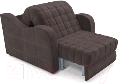 Кресло-кровать Mebel-Ars Барон №4 (коричневый кордрой)