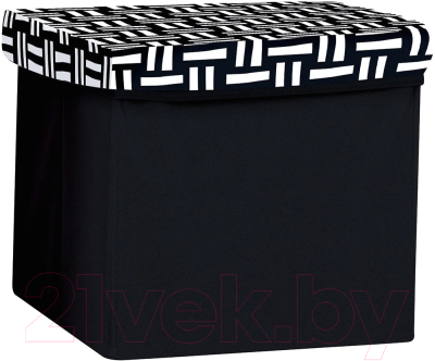 Пуф Волшебная страна 008465 (черный/белый) - фото