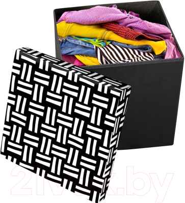 Пуф Волшебная страна 008465 (черный/белый)