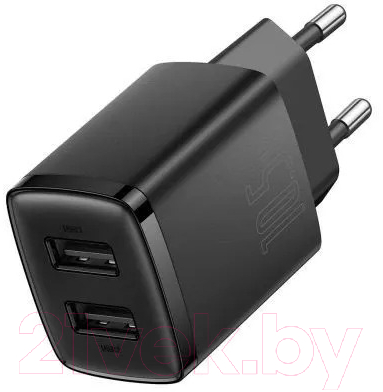 Адаптер питания сетевой Baseus Compact Charger 2U 10.5W EU / CCXJ010201