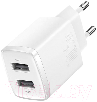 Адаптер питания сетевой Baseus Compact Charger 2U 10.5W EU / CCXJ010202