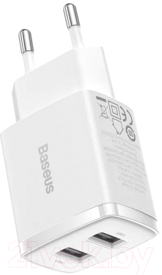 Адаптер питания сетевой Baseus Compact Charger 2U 10.5W EU / CCXJ010202