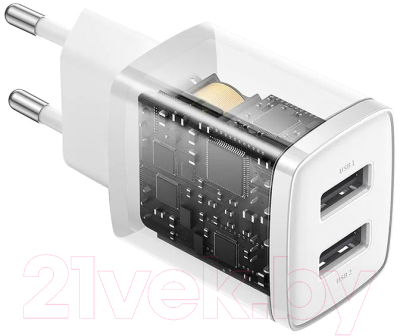Адаптер питания сетевой Baseus Compact Charger 2U 10.5W EU / CCXJ010202