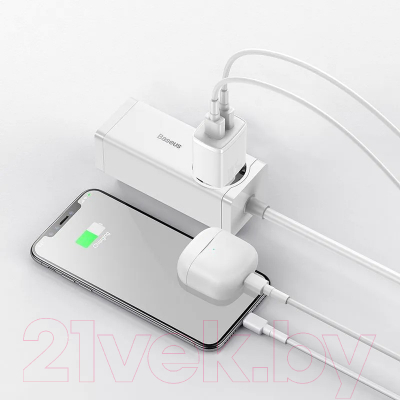Адаптер питания сетевой Baseus Compact Charger 2U 10.5W EU / CCXJ010202