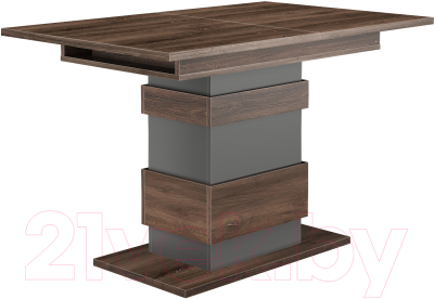 Обеденный стол Eligard Yukon (дуб нокс/дымчатый алмаз) - фото