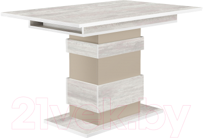 Обеденный стол Eligard Yukon (ледяное дерево/персидский жемчуг) - фото