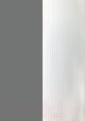 Обеденный стол Eligard Yukon (белый структурный/дымчатый алмаз)