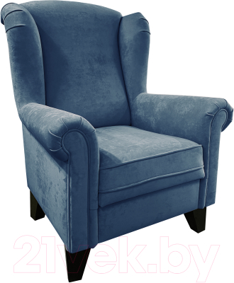 Кресло мягкое Lama мебель Орлеан (Ultra Midnight) - фото