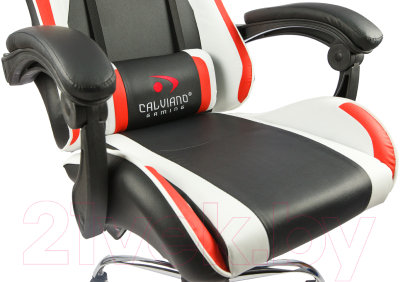 Кресло геймерское Calviano Asti Ultimato (черный/белый/красный)