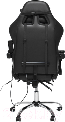 Кресло геймерское Calviano Avanti Ultimato с подножкой (черный)