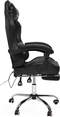 Кресло геймерское Calviano Avanti Ultimato с подножкой (черный)