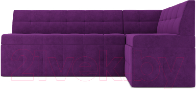 Уголок кухонный мягкий Mebel-Ars Атлантис правый 212x84x135 (фиолетовый)