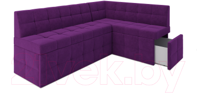 Уголок кухонный мягкий Mebel-Ars Атлантис правый 212x84x135 (фиолетовый)