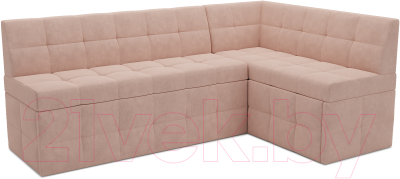 Уголок кухонный мягкий Mebel-Ars Атлантис правый 212x84x135 (кордрой бежевый) - фото