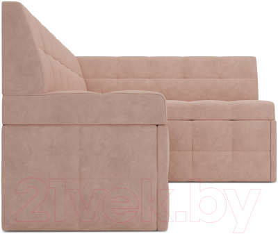 Уголок кухонный мягкий Mebel-Ars Атлантис правый 212x84x135 (кордрой бежевый)