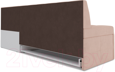 Уголок кухонный мягкий Mebel-Ars Атлантис правый 212x84x135 (кордрой бежевый)