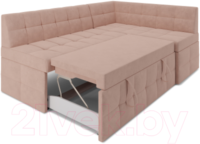 Уголок кухонный мягкий Mebel-Ars Атлантис правый 212x84x135 (кордрой бежевый)