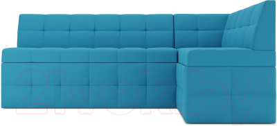 Уголок кухонный мягкий Mebel-Ars Атлантис правый 212x84x135 (синий)