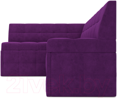 Уголок кухонный мягкий Mebel-Ars Атлантис левый 212x84x135 (фиолетовый)