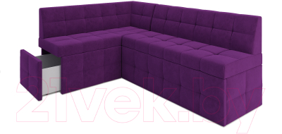Уголок кухонный мягкий Mebel-Ars Атлантис левый 212x84x135 (фиолетовый)
