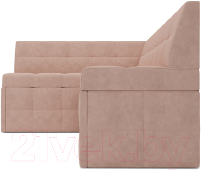 Уголок кухонный мягкий Mebel-Ars Атлантис левый 212x84x135 (кордрой бежевый)