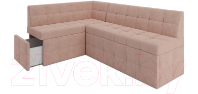 Уголок кухонный мягкий Mebel-Ars Атлантис левый 212x84x135 (кордрой бежевый)