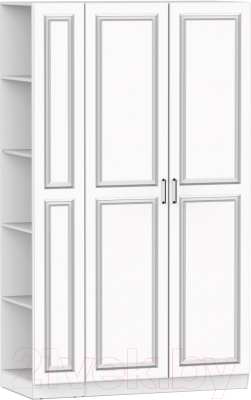 Шкаф Интермебель Марсель 11 / МР-01-11-B2 (белый софт) - фото