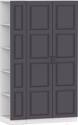 Шкаф Интермебель Марсель 11 / МР-01-11-B4 (графит софт) - фото