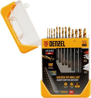 Набор сверл Denzel 72318