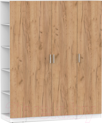 Шкаф Интермебель Марсель-22 / МР 01-22 (дуб крафт золотой) - фото