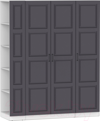 Шкаф Интермебель Марсель-22 / МР 01-22-B4 (графит софт) - фото