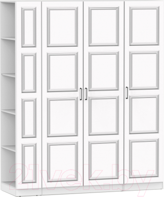 Шкаф Интермебель Марсель-23 / МР 01-23-B4 (белый софт) - фото