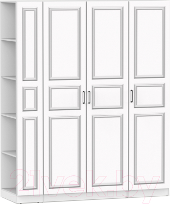 Шкаф Интермебель Марсель-23 / МР 01-23-B3 (белый софт) - фото