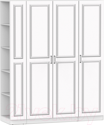 Шкаф Интермебель Марсель-23 / МР 01-23-B2 (белый софт) - фото