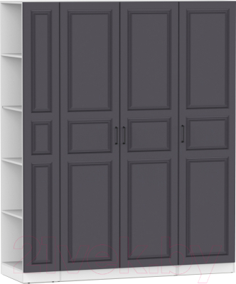 Шкаф Интермебель Марсель-23 / МР 01-23-B3 (графит софт) - фото